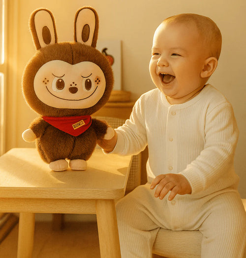 Bunny Plush Toy – Cute Smiling Rabbit | دمية أرنب قطيفة مبتسمة 🐰