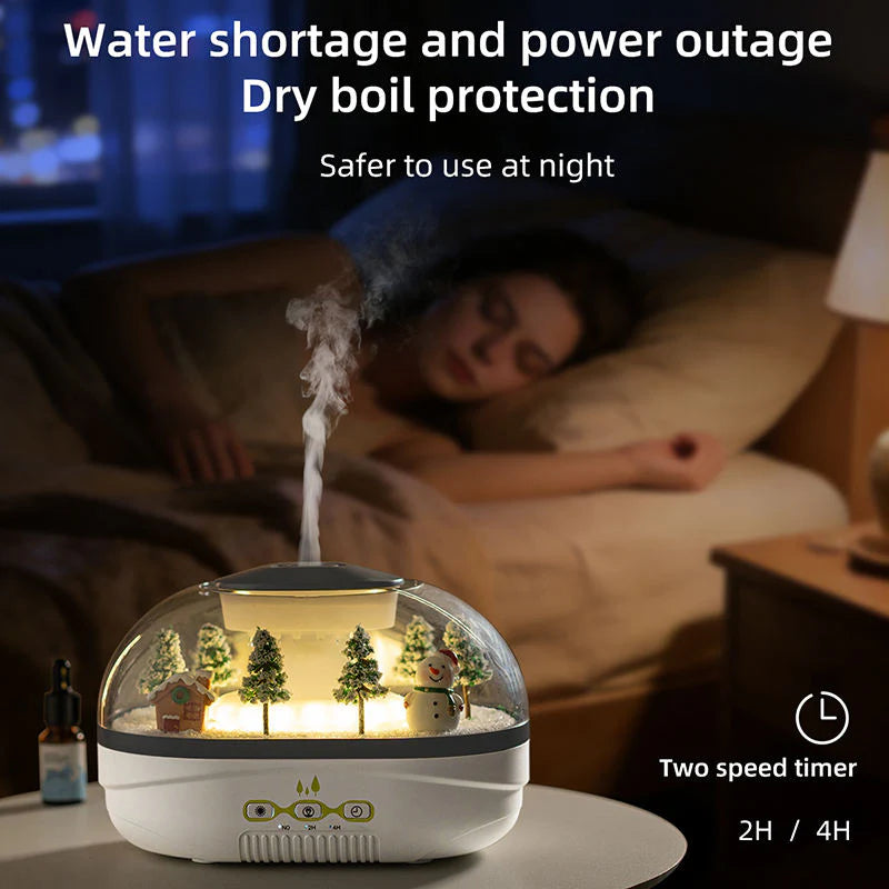 Raindrop Aroma Diffuser Humidifier | جهاز تشتيت العطور والترطيب بتصميم المشهد المصغر