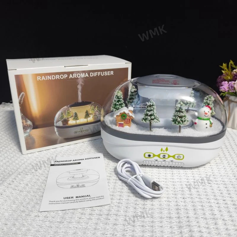 Raindrop Aroma Diffuser Humidifier | جهاز تشتيت العطور والترطيب بتصميم المشهد المصغر