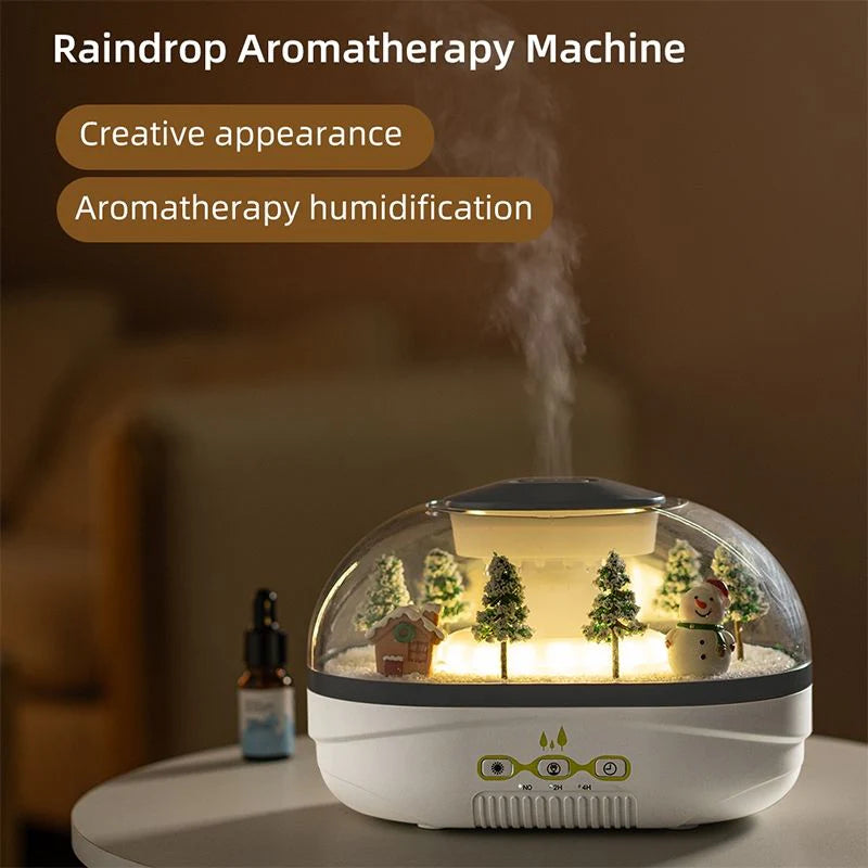 Raindrop Aroma Diffuser Humidifier | جهاز تشتيت العطور والترطيب بتصميم المشهد المصغر