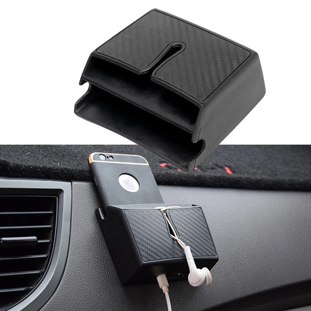 Phone Holder Stand For Phone Charge Keys Coins Car-Styling Stowing Tidying Car Storage Box Auto Seat Bag Car Organizer Container