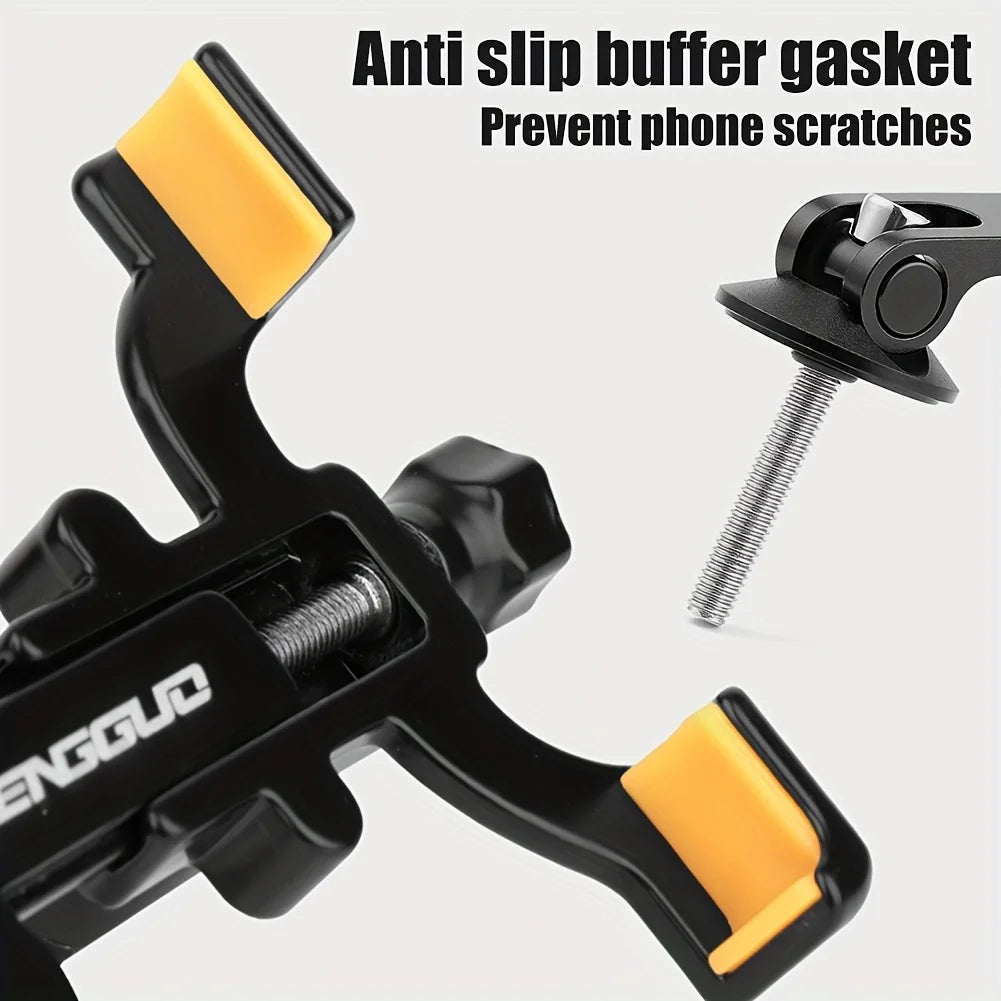 Bicycle phone holder, aluminum alloy phone holder, four claw holder, road bike riding phone holder