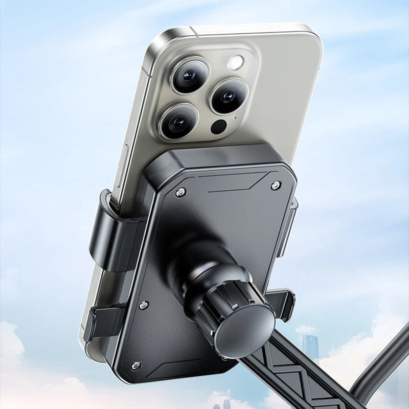 Motorcycle Phone Holder, Motorcycle, Bicycle, Electric Vehicle Shockproof Phone and Navigation Holder