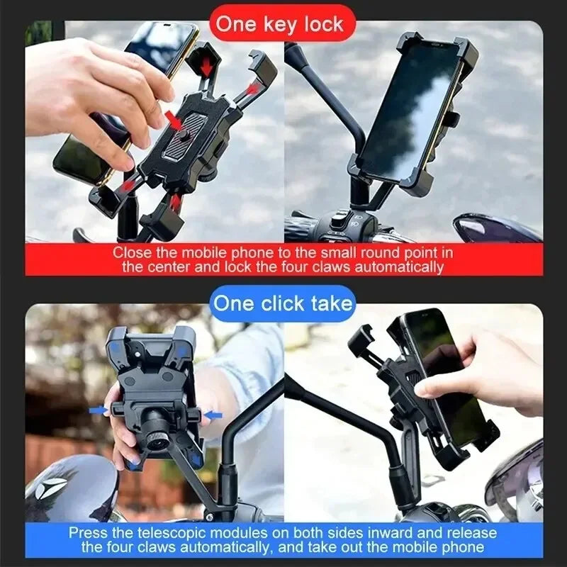 VIKEFON 360° Rotatable Electric Bicycle Phone Holder