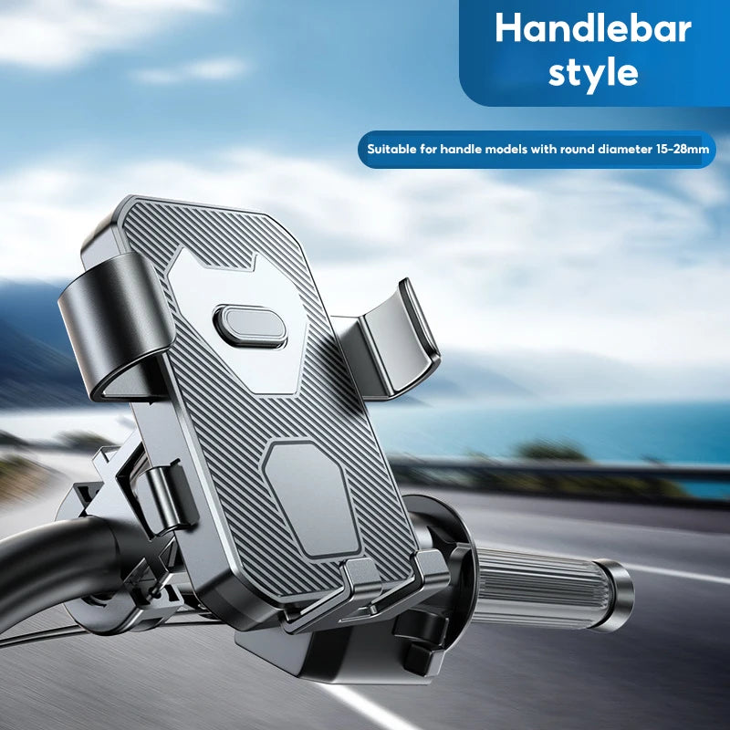 Motorcycle Phone Holder, Motorcycle, Bicycle, Electric Vehicle Shockproof Phone and Navigation Holder