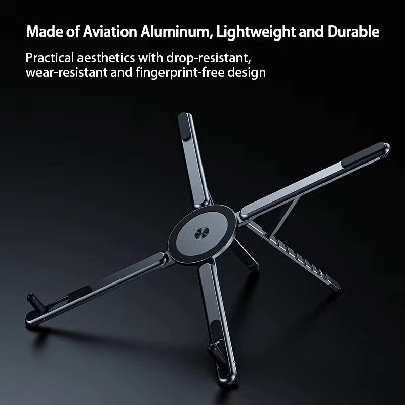 Multifunctional Magnetic Phone Holder Handheld Selfie Stick Foldable Tripod Portable Desk Stand for iPhone ipad Tablet Laptop